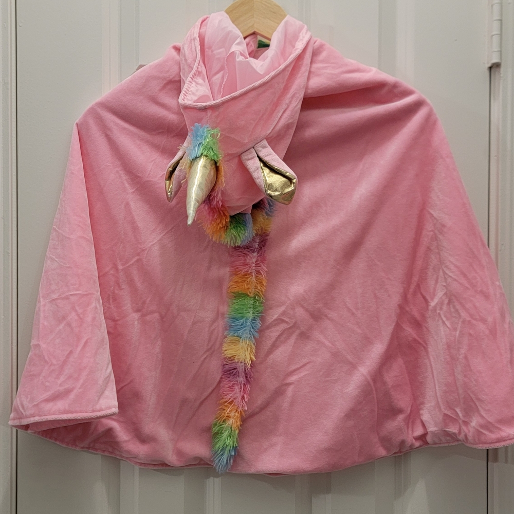 Magical Pink Unicorn Kids Cape